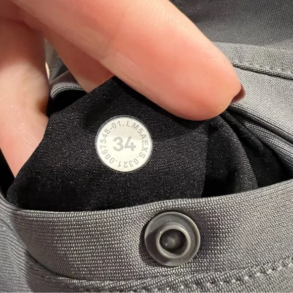 NWOT Lululemon Mens Commission Pant Classic 34x31 Warpstreme Asphalt Grey M5AEXS